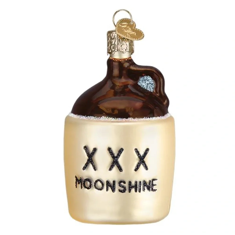 Old World Christmas ‘Moonshine’ Glass Ornament NWT